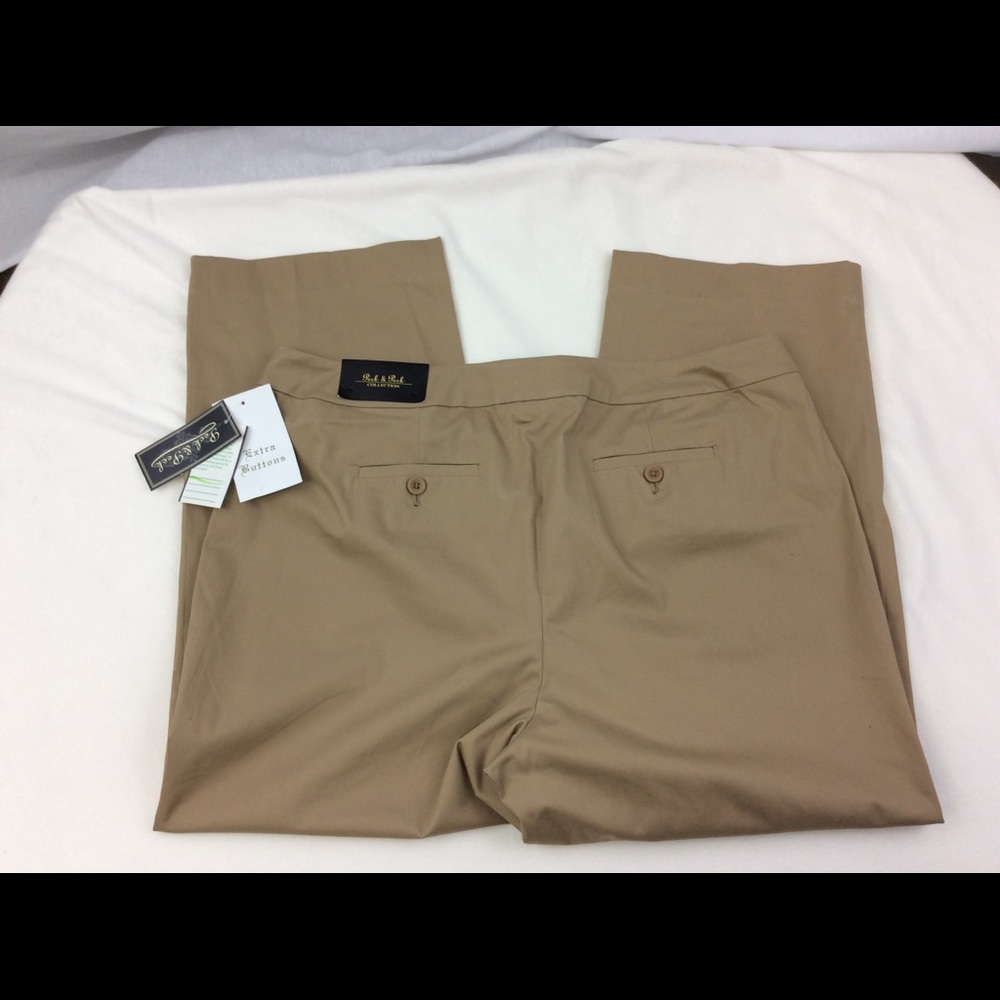 Peck and Peck Collection Tan Pants NWT - Picture 6 of 7